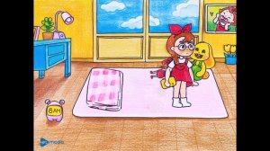 WEDNESDAY & SEEGI: Get Ready With Me | Fire Noodles Mukbang | Stop Motion Paper