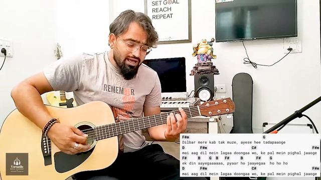Dilbar mere Kab Tak Chords | Guitar Chords Lesson | Versatile Music Academy | Narendra Sharma смотреть онлайн