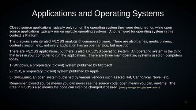 Some reasons to prefer F/LOSS and GNU/Linux to close source software смотреть онлайн