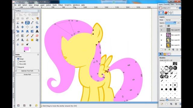 Young Fluttershy Speed Drawing (Gimp) смотреть онлайн