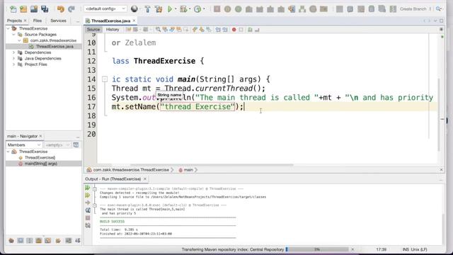 Java programming 14 Java Thread exercise смотреть онлайн
