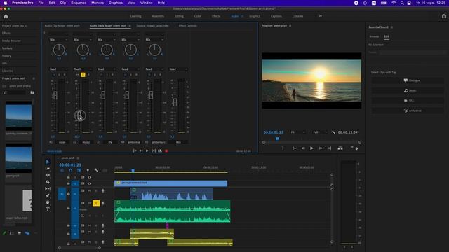 ? Звук 2 - AUDIO TRACK MIXER?? \ Уроки Premiere Pro УКРАЇНСЬКОЮ (Урок 10)?????? смотреть онлайн