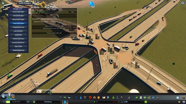 Cities:Skylines | Single Point Interchange In Action смотреть онлайн