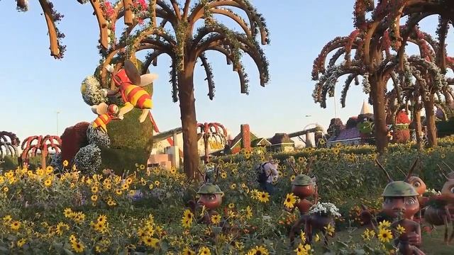 Парк цветов в Дубае|Dubai Miracle Garden|Дубай миракл гарден сегодня|русский гид в Эмиратах смотреть онлайн