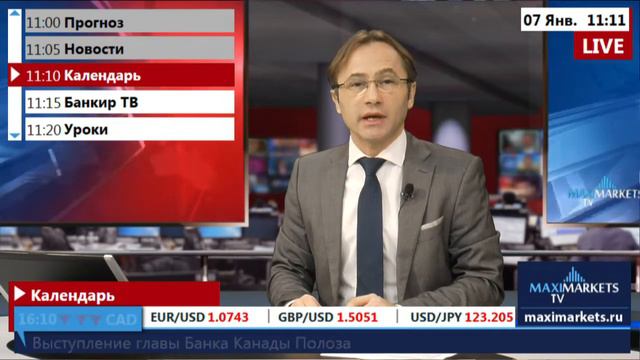 07.01.16 (11:00 MSK) - Календарь форекс MaхiMarkets. смотреть онлайн