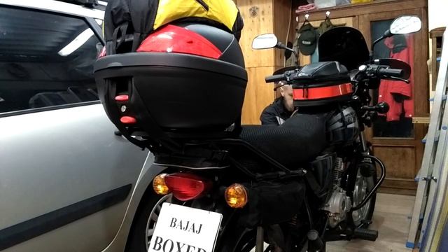 Баджадж Боксер 150 (Bajaj Boxer BM 150). Багажная система смотреть онлайн
