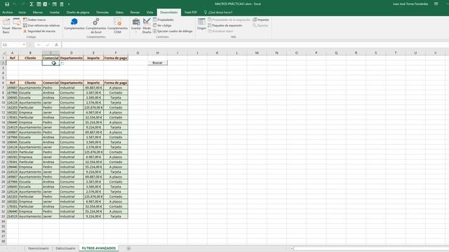Excel Avanzado - 22: Las Macros (6): Automatización de Filtros Avanzados смотреть онлайн