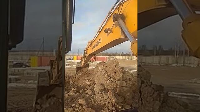 Как считать кубатуру на экскаваторе Экскаватор Hyundai смотреть онлайн