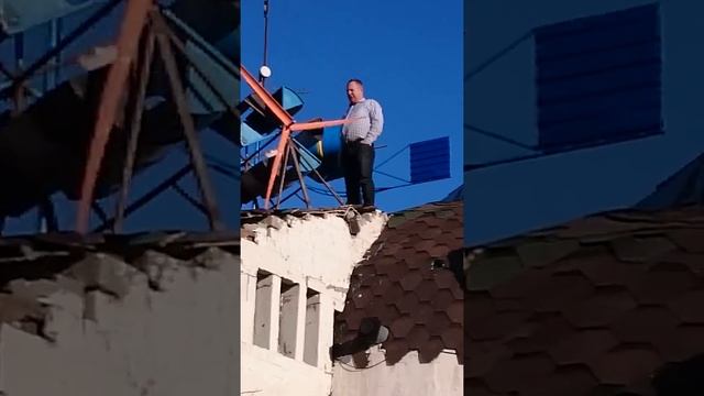 Ветрогенератор горизонтальный-ветровая турбина из 200-литровых бочек! смотреть онлайн