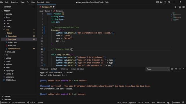 Constructors in Java explained in 8 minutes! смотреть онлайн