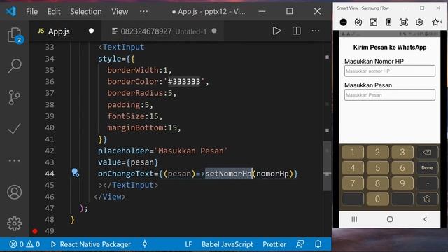 KIRIM WA TANPA SIMPAN NOMOR: Dengan Menggunakan React Native смотреть онлайн