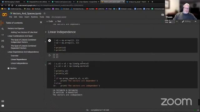 Module 6 - Linear Algebra + NumPy (continued) смотреть онлайн
