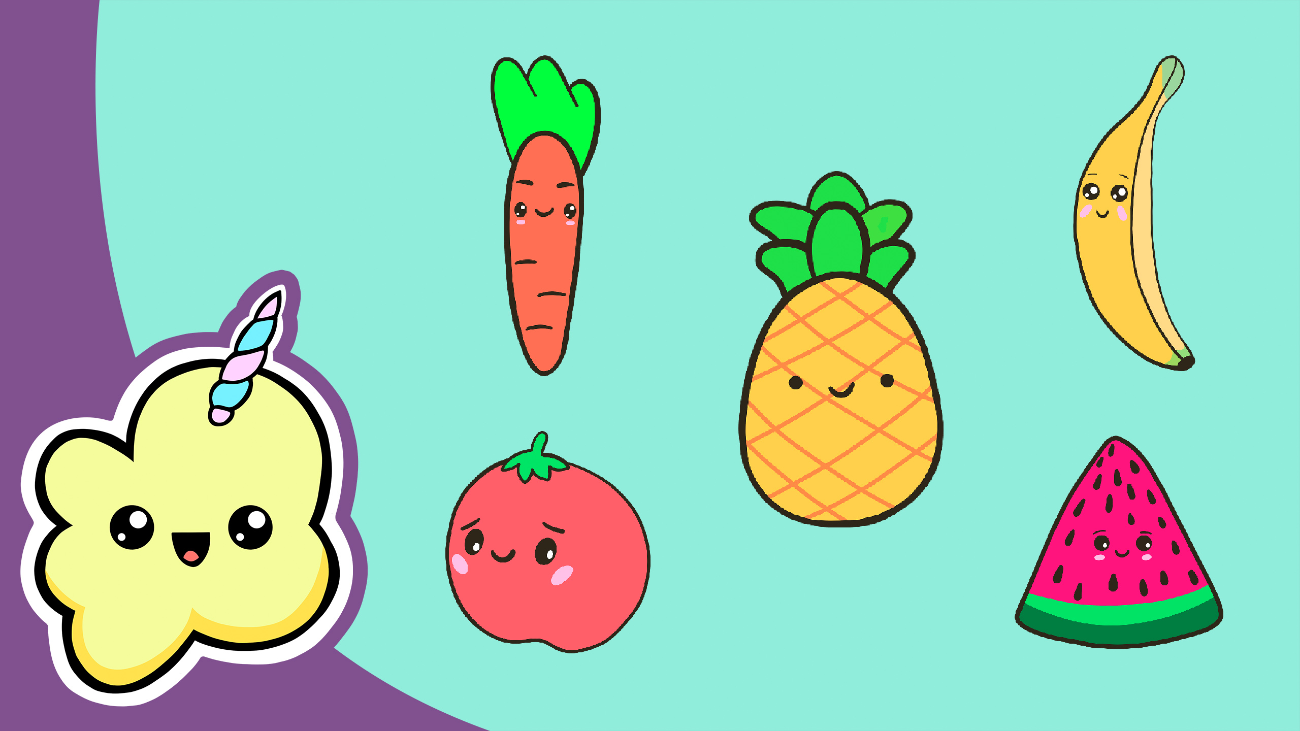 Мультик для малышей ★ Pop Unicorn - Овощи и Фрукты смотреть онлайн