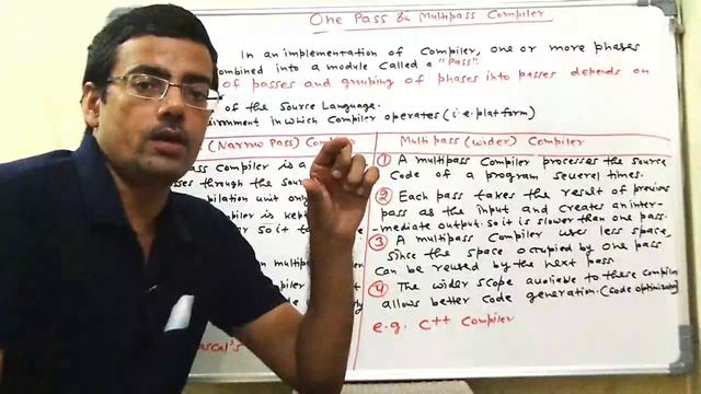 Difference between single pass and multi pass compiler | one pass and two pass compiler | Passes смотреть онлайн