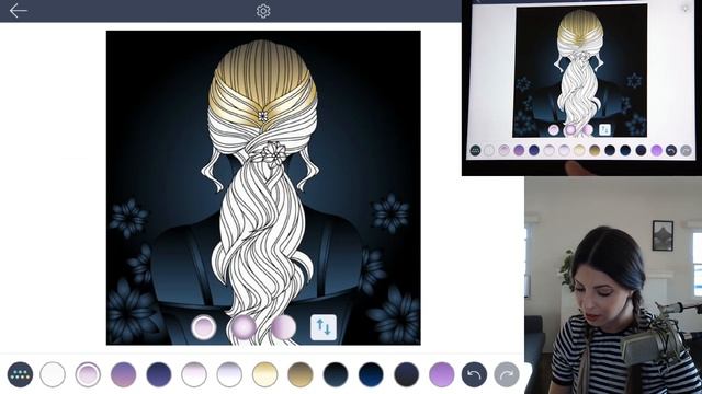 Coloring Tutorial: How to Color Cool Ombre Hair with Color Therapy App смотреть онлайн