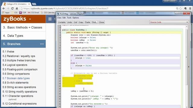 CIS 2085 zyBooks 5.7 Boolean data types смотреть онлайн
