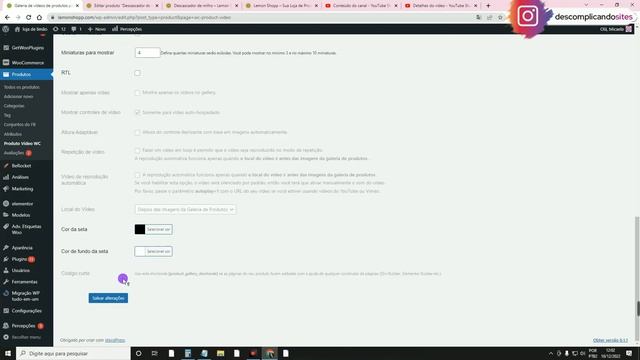 Como Colocar VÍDEO na Galeria do Produto no WooCommerce [Plugin Grátis] смотреть онлайн