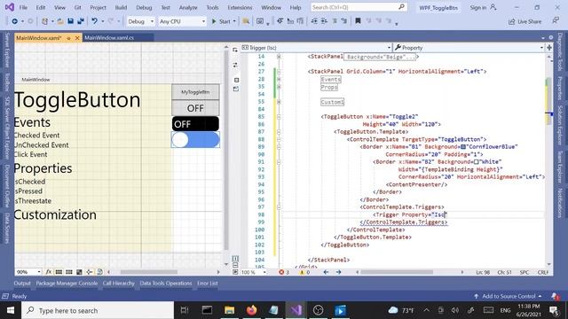WPF Controls | 30-ToggleButton | Part 2 смотреть онлайн