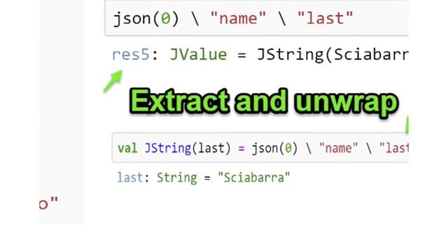 Scala: using JSON4S to query JSON смотреть онлайн