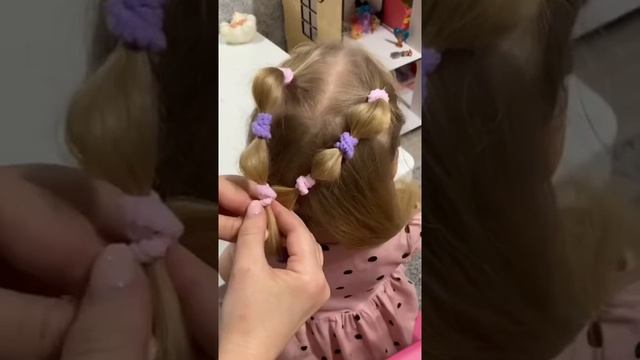 Причёска в садик #прическинакаждыйдень #прическипошагово #прическивсадик #прическидлядевочек смотреть онлайн