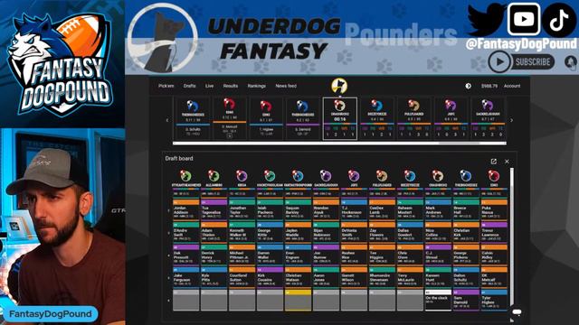 Dawg Bowl + Battle Royale LIVE Drafts | Underdog Fantasy Week 8 NFL смотреть онлайн