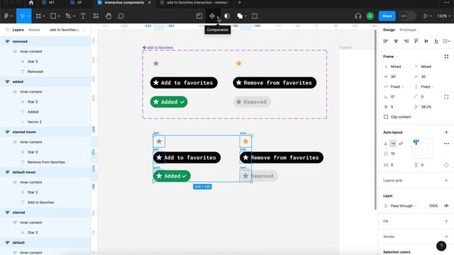 Create an ADD TO FAVORITES Interactive Component in Figma (Tutorial) смотреть онлайн