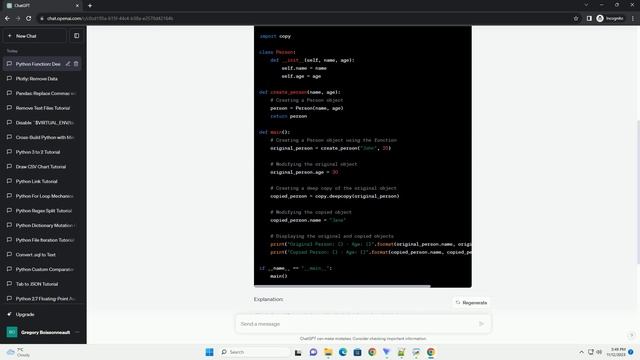 In python returning an object created in a function body makes a deep copy of it смотреть онлайн