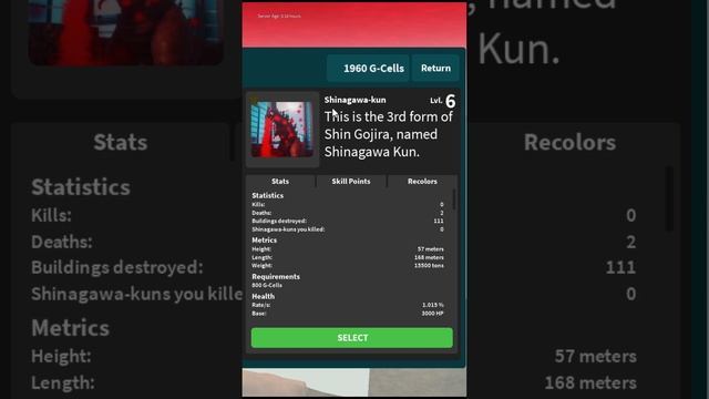 Ты можешь стать Годзиллой и разрушать здание, города! Кайдзю Юниверс Роблокс! смотреть онлайн