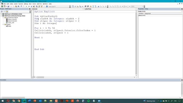 Online kurz Microsoft Excel VBA - Event SelectionChange, Interior, ColorIndex, Trieda ColorConstant смотреть онлайн