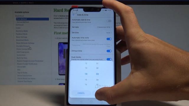 How to Set Up Date & Time in HUAWEI Nova 3 - Change Time Zone |HardReset.Info смотреть онлайн