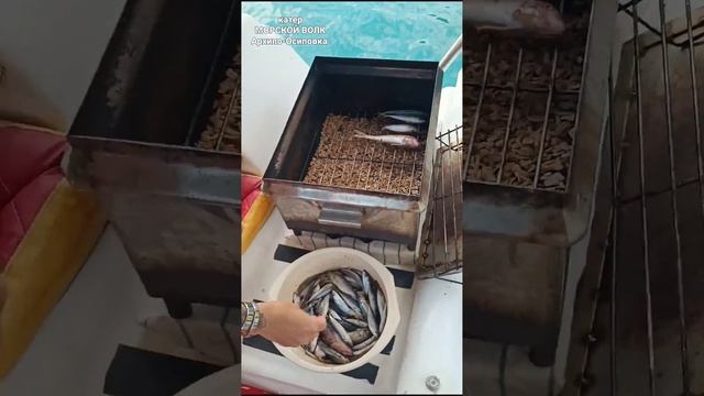 Рыбалка Архипо-Осиповка. копчение рыбы на катере. смотреть онлайн