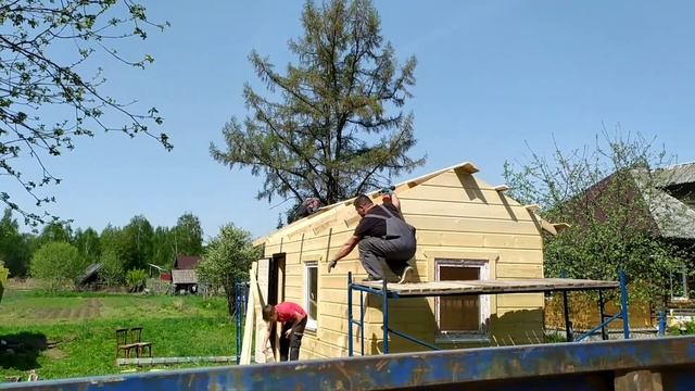 Монтаж дачного дома за один день смотреть онлайн