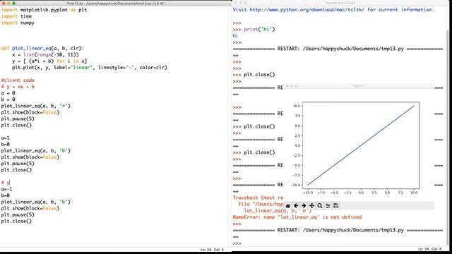 Learn how to plot LINEAR and QUADRATIC functions using matplotlib + python смотреть онлайн