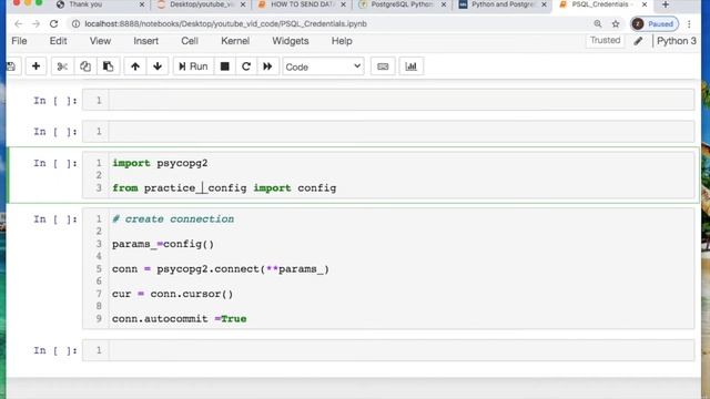 CREATE USER CREDENTIALS PYTHON to MYSQL & POSTGRESQL | CONFIG FILES | .INI FILES смотреть онлайн