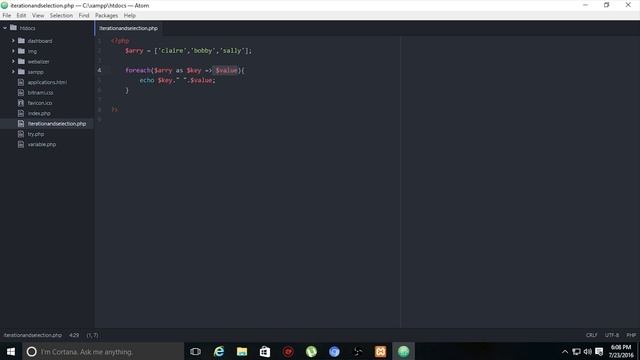 PHP Programming Tutorial Part 4 - Iteration and Selection смотреть онлайн