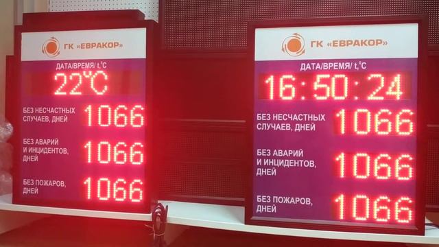Электронное табло уровня травматизма | Электронные табло LEDТехнология | ledmig смотреть онлайн