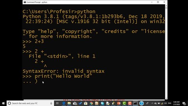 3 Python Interactive Shell - PHYSAG KNUST 2020 смотреть онлайн