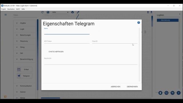 Enertex EibStudio 4 - Logik Teil 3 - Meldungen per E-Mail und Telegram versenden смотреть онлайн