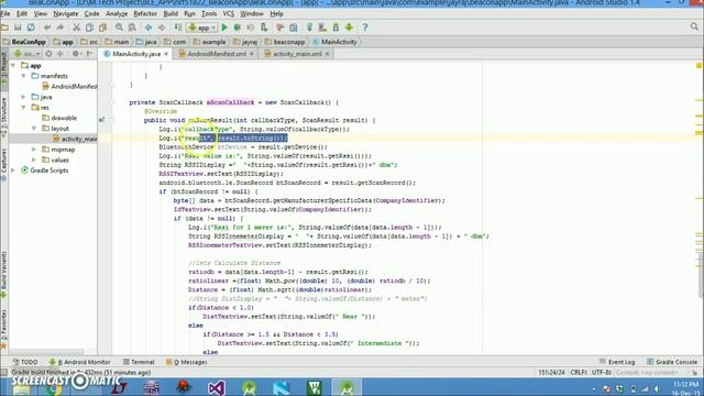 miniProject #1_2: nRF51822 based BLE beacon: Android Beacon reader app смотреть онлайн
