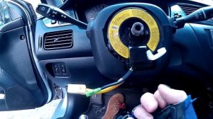 Lancer 9 замена подрулевого шлейфа (srs)