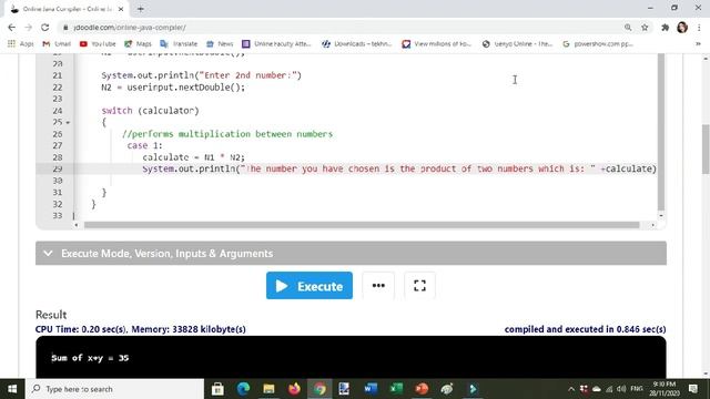 How to create a simple calculator in Java using JDOODLE online editorPart1 смотреть онлайн