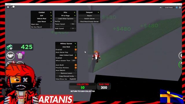 ROBLOX MILITARY TYCOON SCRIPT HACK AUTOFARM PASTEBIN 2023 | Military Tycoon Script Arceus X смотреть онлайн
