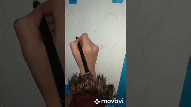 Как нарисовать собаку (овчарку) по этапно . смотреть онлайн