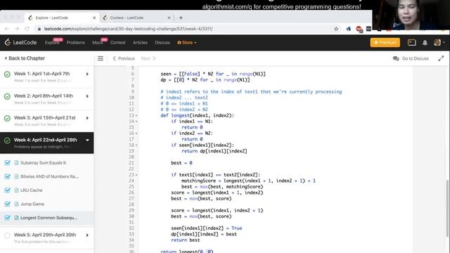 Larry Explains.. Dynamic Programming Progression - From Top Down to Bottom Up + Space Optimization смотреть онлайн