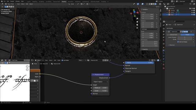 Делаем сцену с единым кольцом в Blender 3d смотреть онлайн