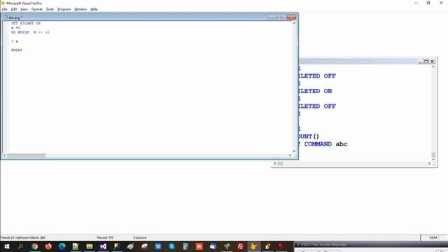 vfp set escape on | Visual FoxPro set escape on | Foxpro Set Command | Visual Foxpro Training hind смотреть онлайн