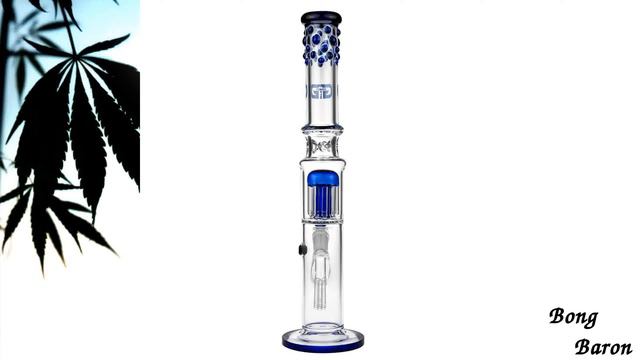 Grace Glass Twisted Cane GG Ice Bong | Blue смотреть онлайн