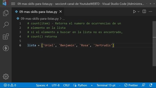 Como recorrer los elementos de una lista de listas | Lista dentro de una lista en Python (parte 8) смотреть онлайн