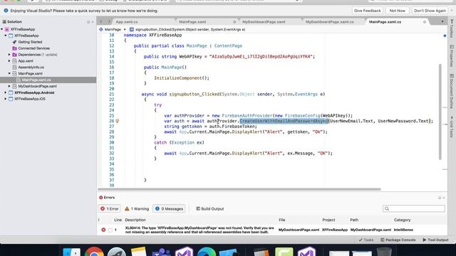 Xamarin Forms Firebase Auth смотреть онлайн