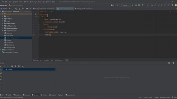 Добавляем docker compose в проект под музыку